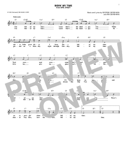 page one of Bidin' My Time (Lead Sheet / Fake Book)