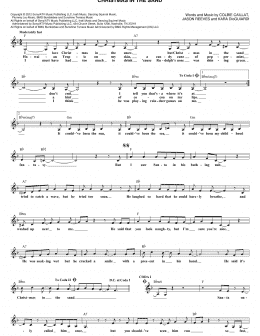 page one of Christmas In The Sand (Lead Sheet / Fake Book)