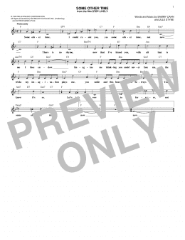 page one of Some Other Time (Lead Sheet / Fake Book)