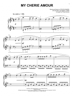 page one of My Cherie Amour [Classical version] (arr. Phillip Keveren) (Easy Piano)