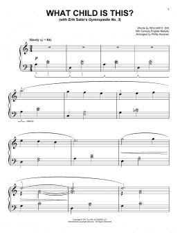 page one of What Child Is This? [Classical version] (arr. Phillip Keveren) (Easy Piano)