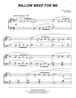page one of Willow Weep For Me [Classical version] (arr. Phillip Keveren) (Easy Piano)