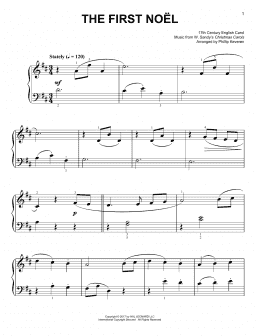page one of The First Noel [Classical version] (arr. Phillip Keveren) (Easy Piano)