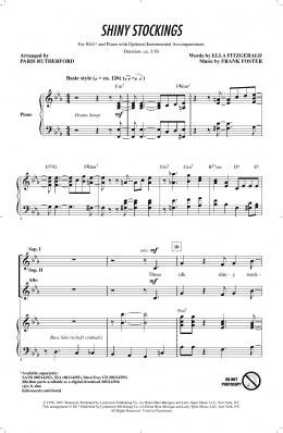 page one of Shiny Stockings (SSA Choir)
