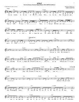 page one of Strut (Lead Sheet / Fake Book)