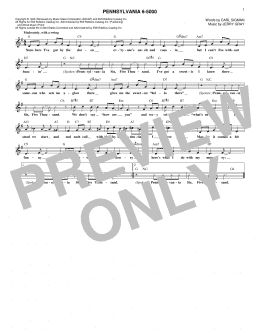 page one of Pennsylvania 6-5000 (Lead Sheet / Fake Book)