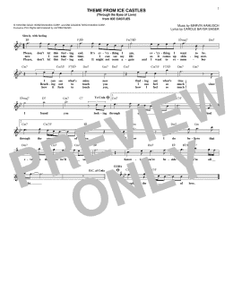 page one of Theme From Ice Castles (Through The Eyes Of Love) (Lead Sheet / Fake Book)