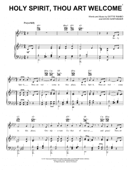 page one of Holy Spirit, Thou Art Welcome (Piano, Vocal & Guitar Chords (Right-Hand Melody))