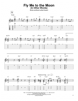 page one of Fly Me To The Moon (In Other Words) (Solo Guitar)
