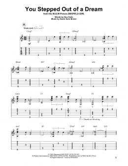 page one of You Stepped Out Of A Dream (Solo Guitar Tab)