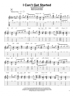 page one of I Can't Get Started (Solo Guitar)