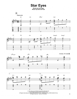page one of Star Eyes (Solo Guitar)