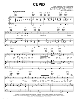 page one of Cupid (Piano, Vocal & Guitar Chords (Right-Hand Melody))