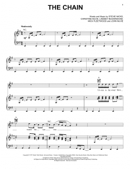 page one of The Chain (Piano, Vocal & Guitar Chords (Right-Hand Melody))