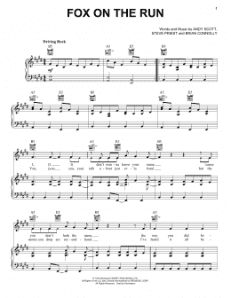 page one of Fox On The Run (Piano, Vocal & Guitar Chords (Right-Hand Melody))