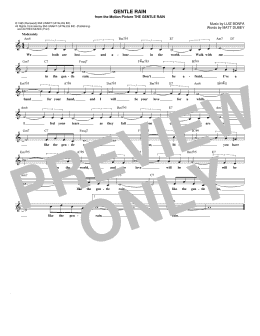 page one of Gentle Rain (Lead Sheet / Fake Book)