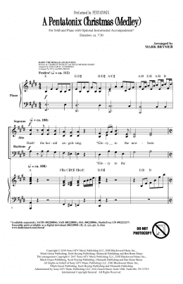 page one of A Pentatonix Christmas (Medley) (arr. Mark Brymer) (SAB Choir)
