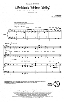 page one of A Pentatonix Christmas (Medley) (arr. Mark Brymer) (SSA Choir)