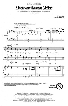 page one of A Pentatonix Christmas (Medley) (arr. Mark Brymer) (SATB Choir)