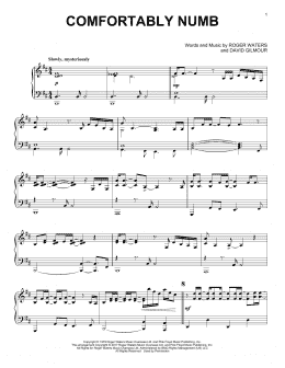 page one of Comfortably Numb (Piano Solo)