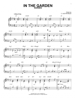 page one of In The Garden [Jazz version] (Piano Solo)