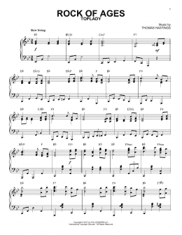page one of Rock Of Ages [Jazz version] (Piano Solo)