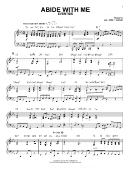 page one of Abide With Me [Jazz version] (Piano Solo)