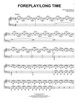 page one of Foreplay/Long Time (Long Time) (Piano Solo)