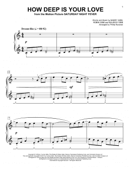 page one of How Deep Is Your Love [Classical version] (arr. Phillip Keveren) (Easy Piano)