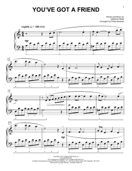 page one of You've Got A Friend [Classical version] (arr. Phillip Keveren) (Easy Piano)