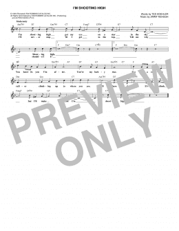 page one of I'm Shooting High (Lead Sheet / Fake Book)