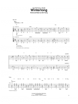 page one of Winterlong (Guitar Rhythm Tab)
