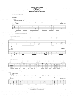 page one of Ohio (Guitar Rhythm Tab)