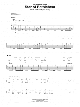 page one of Star Of Bethlehem (Guitar Rhythm Tab)