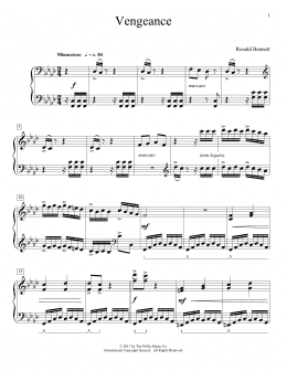 page one of Vengeance (Educational Piano)
