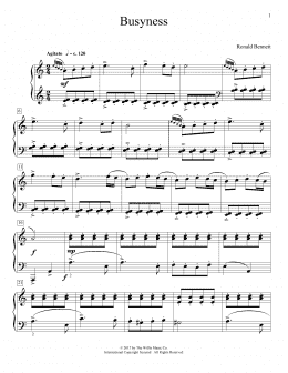 page one of Busyness (Educational Piano)