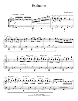 page one of Exaltation (Educational Piano)
