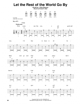 page one of Let The Rest Of The World Go By (Banjo Tab)