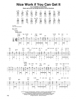 page one of Nice Work If You Can Get It (Banjo Tab)