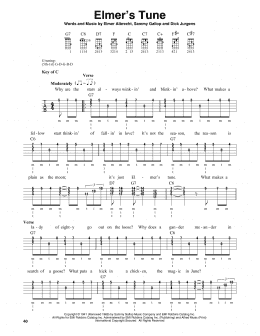 page one of Elmer's Tune (Banjo Tab)
