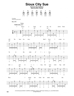 page one of Sioux City Sue (Banjo Tab)