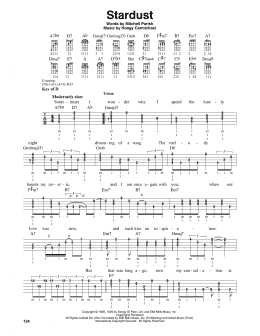 page one of Stardust (Banjo Tab)