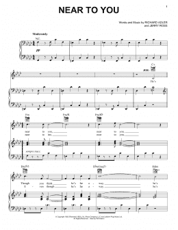 page one of Near To You (Piano, Vocal & Guitar Chords (Right-Hand Melody))