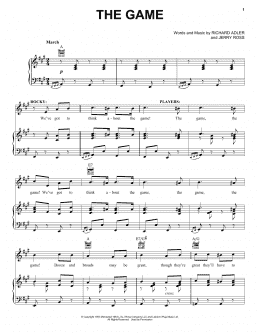page one of The Game (Piano, Vocal & Guitar Chords (Right-Hand Melody))