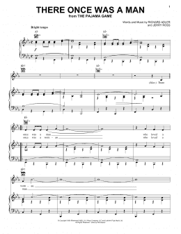 page one of There Once Was A Man (Piano, Vocal & Guitar Chords (Right-Hand Melody))