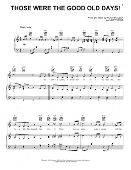 page one of Those Were The Good Old Days! (Piano, Vocal & Guitar Chords (Right-Hand Melody))