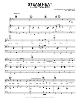 page one of Steam Heat (Piano, Vocal & Guitar Chords (Right-Hand Melody))