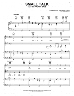 page one of Small Talk (Piano, Vocal & Guitar Chords (Right-Hand Melody))
