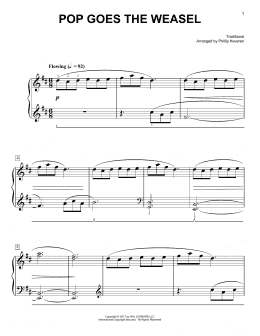 page one of Pop Goes The Weasel [Classical version] (arr. Phillip Keveren) (Easy Piano)