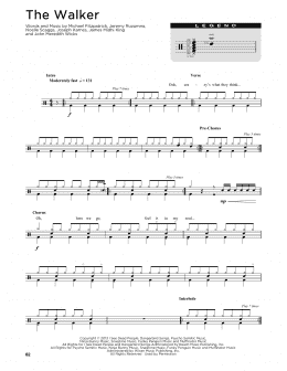 page one of The Walker (Drum Chart)